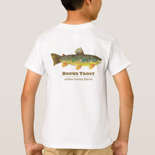 Braune Forellen-Lateinische Ichthyologie T-Shirt