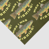 Braune Forellen "Wish I was Fish" Seidenpapier (Ausschnitt)
