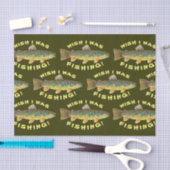 Braune Forellen "Wish I was Fish" Seidenpapier (Handwerk)