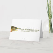 Braune Forellenfische Karte (Rückseite)