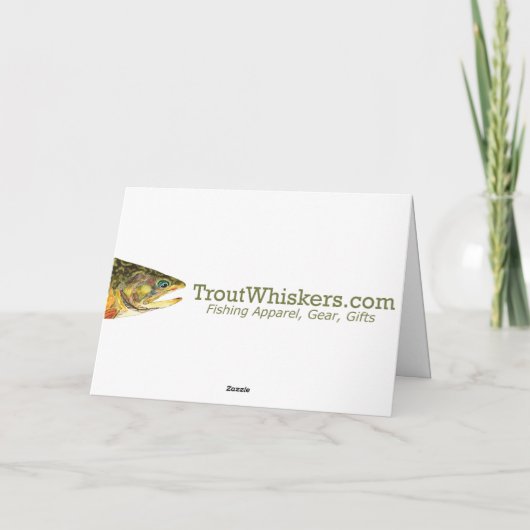 Braune Forellenfische Karte (Rückseite)