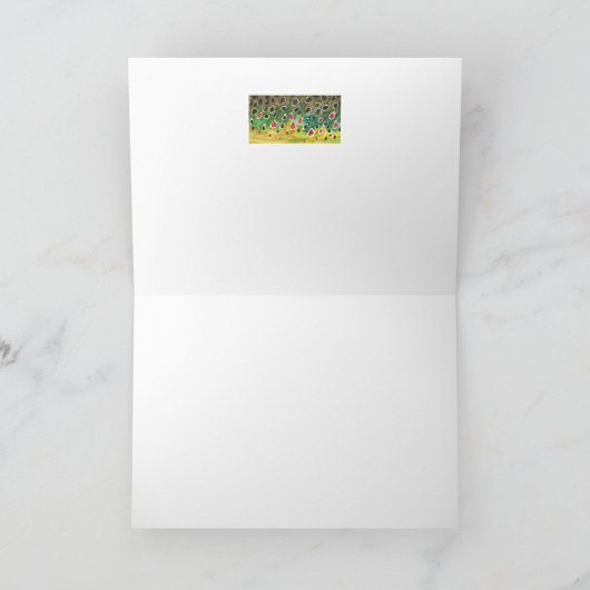 Braune Forellenfische Karte (Innenseite)