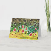 Braune Forellenfische Karte (Vorderseite)