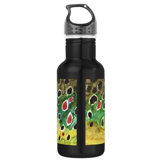 Braune Forellenfischerei, Angeln Edelstahlflasche (Rückseite)