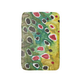 Braune Forellenfischerei Badematte (Vorderseite Vertikal)