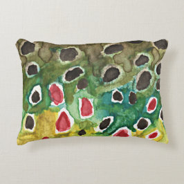 Braune Forellenfischerei Dekokissen