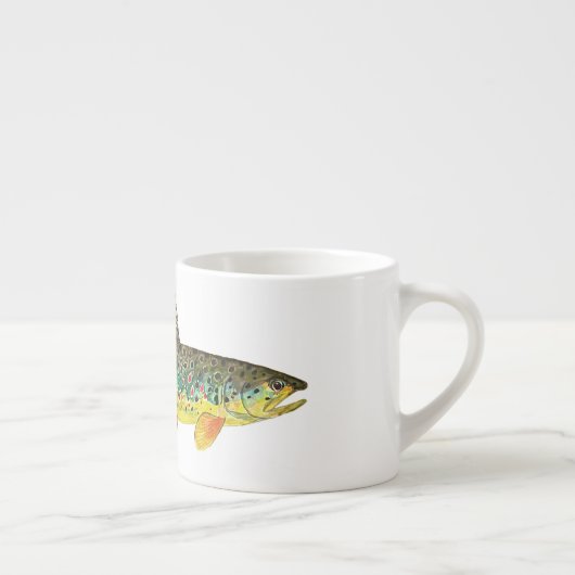 Braune Forellenfischerei Espressotasse (Rechts)