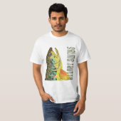 Braune Forellenfischerei, Fischerei, Fischfang T-Shirt (Vorne ganz)