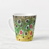 Braune Forellenfischerei für ihn, für sie Milchtasse (Linke Ecke)