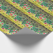 Braune Forellenfischerei Geschenkpapier (Ecke)