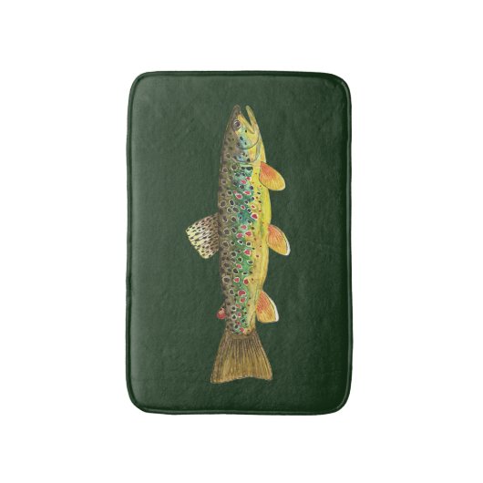 Braune Forellenfischerei, Ichthyologie Badematte (Vorderseite Vertikal)