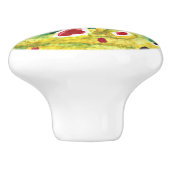 Braune Forellenfischerei Keramikknauf (Seitenansicht)