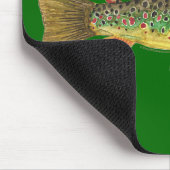 Braune Forellenfischerei Mousepad (Ecke)