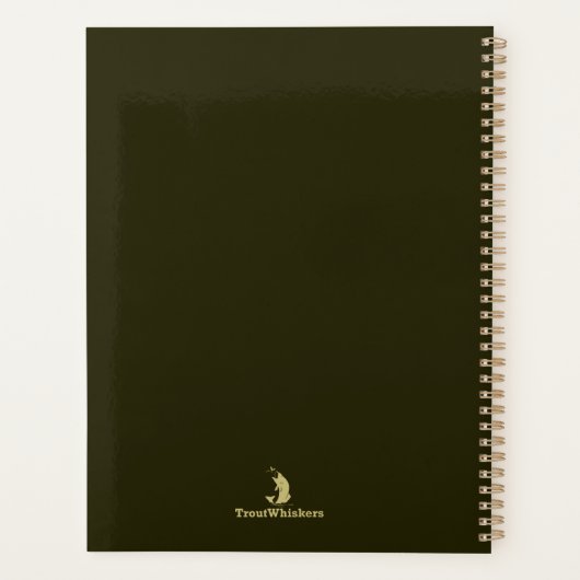 Braune Forellenfischerei - Passen Sie sie an! Planer (Rückseite)