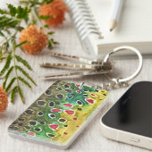 Braune Forellenfischerei Schlüsselanhänger (Vorderseite rechts)