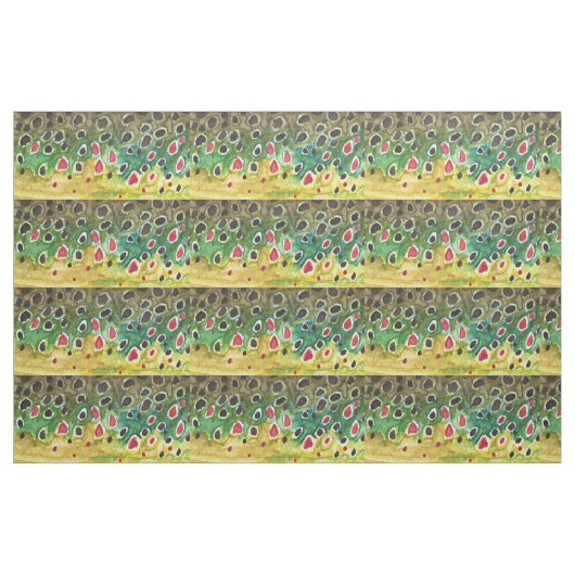 Braune Forellenfischerei Stoff (Yard (91,4 cm))