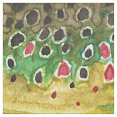 Braune Forellenfischerei Stoff (Muster)