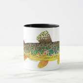 Braune Forellenfischerei Tasse (Zentrum)