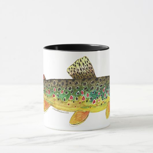 Braune Forellenfischerei Tasse (Zentrum)