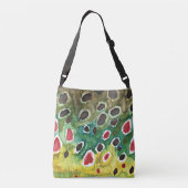 Braune Forellenfischerei Tragetaschen Mit Langen Trägern (Rückseite)