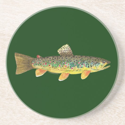 Braune Forellenfischerei Untersetzer (Vorne)