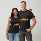 Braune Forellenmalerei T-Shirt (Unisex)