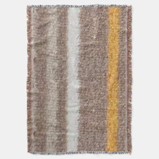 Braune, gelbe, weiße Streifen Decke (Vorderseite Vertikal)