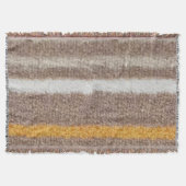 Braune, gelbe, weiße Streifen Decke (Vorderseite)