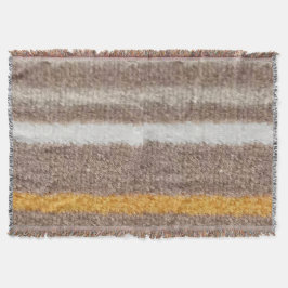 Braune, gelbe, weiße Streifen Decke