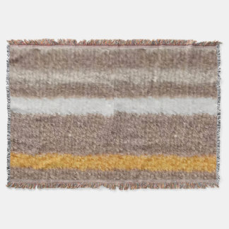 Braune, gelbe, weiße Streifen Decke