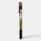 Braune geometrische Formen Sticker Case-Mate iPhone Hülle (Rückseite / Links)