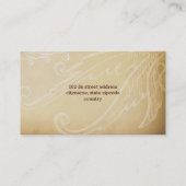 braune Geschäftskarten der viktorianischen Rosen Visitenkarte (Rückseite)