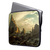 BRAUNE GESTEINSFORMATION LAPTOPSCHUTZHÜLLE (Vorderseite Links)