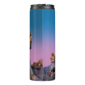 BRAUNE GESTEINSFORMATION THERMOSBECHER (Rückseite)