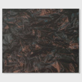 Braune getrocknete Blätter auf gemahlenen Flächen Geschenkpapier (Flach)