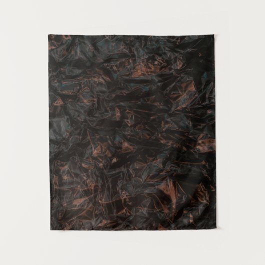 Braune getrocknete Blätter auf gemahlenen Flächen Wandteppich (Vorderseite)