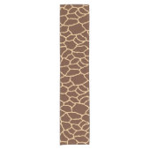 Braune Giraffe Hautmuster Kurzer Tischläufer (Vorderseite)