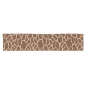 Braune Giraffe Hautmuster Kurzer Tischläufer (Horizontal)