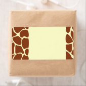 Braune Giraffe Print Muster. (Insitu)