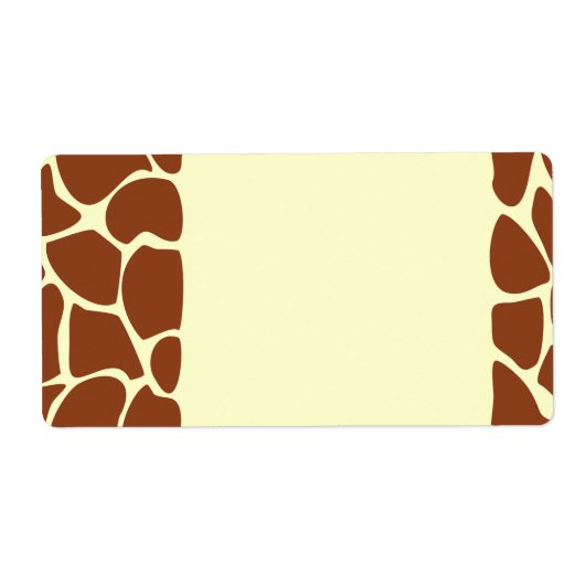 Braune Giraffe Print Muster. (Vorne)