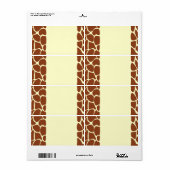 Braune Giraffe Print Muster. (Vorne)