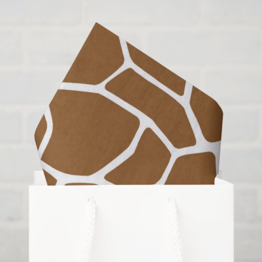 Braune Giraffe  Seidenpapier (Geschenktüte)