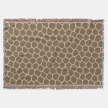 Braune Giraffe Wurfdecke