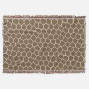 Braune Giraffe Wurfdecke Decke