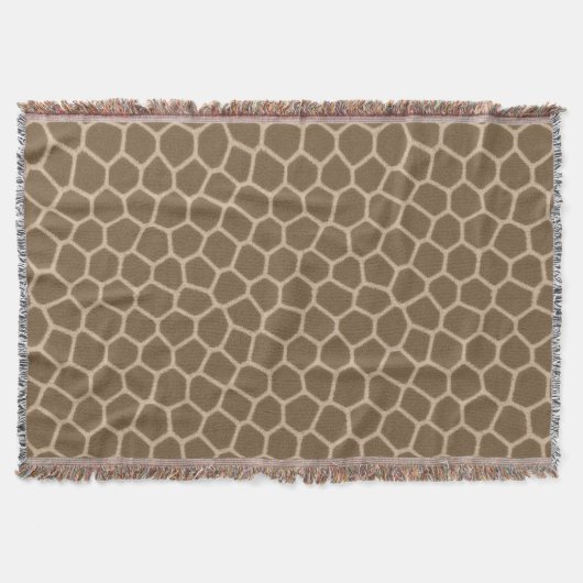 Braune Giraffe Wurfdecke Decke (Vorderseite)