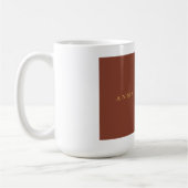 Braune Goldfarben Beruflich Trendy Dein Name Kaffeetasse (Links)