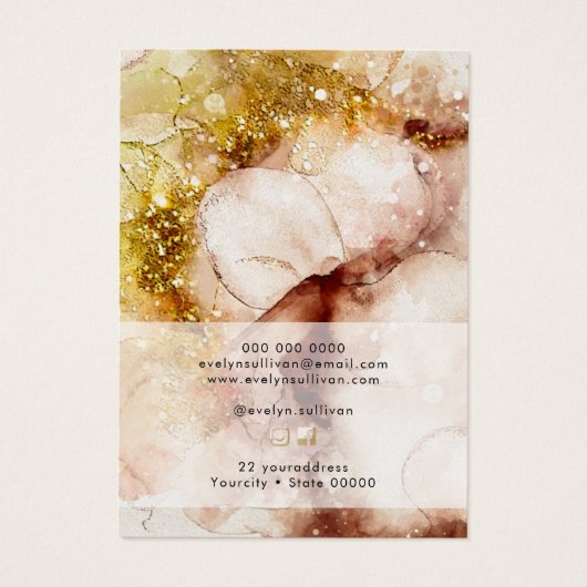 Braune goldfarbene Halskette (Rückseite)