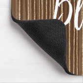 Braune Goldstreifen Mousepad (Ecke)