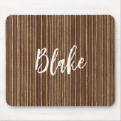 Braune Goldstreifen Mousepad (Vorne)