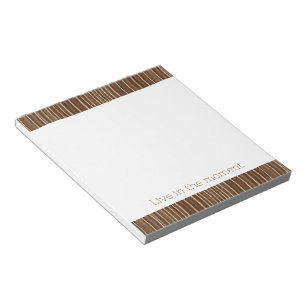 Braune Goldstreifen Notizblock